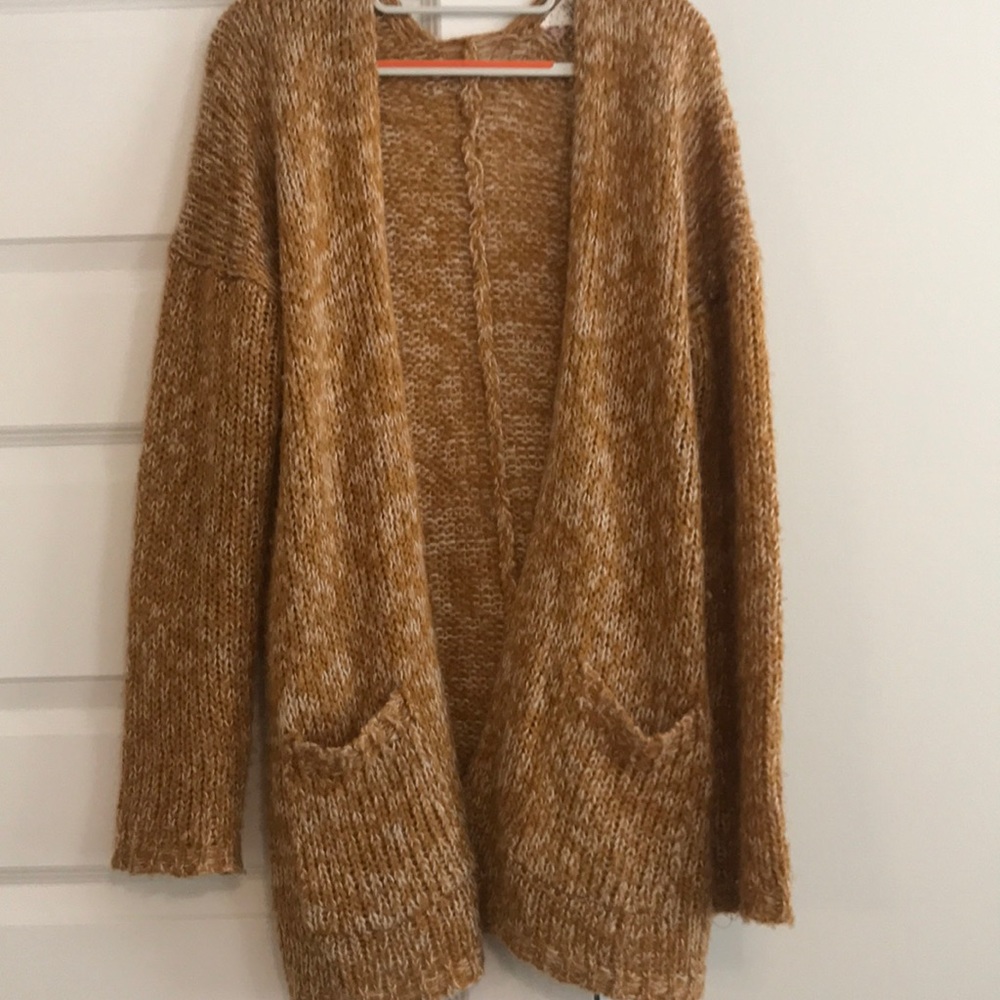 Pink Rose Mustard Cardigan